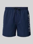 Jack & Jones Badehose mit Label-Print Modell 'STMAUI' in Dunkelblau, G...