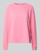 Marc O'Polo Denim Sweatshirt mit Label-Print in Pink, Größe S