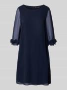 Vera Mont Cocktailkleid mit 3/4-Arm in Dunkelblau, Größe 48