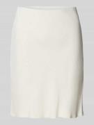 Neo Noir Minirock aus Viskose-Leinen-Mix Modell 'Lunna' in Beige, Größ...