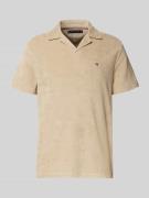 Tommy Hilfiger Regular Fit Poloshirt aus Baumwoll-Mix in Beige, Größe ...