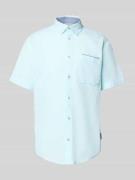 Tom Tailor Regular Fit Freizeithemd aus reiner Baumwolle in Helltuerki...