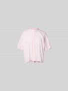 Closed Relaxed Fit Hemdbluse mit Stehkragen in Rosa, Größe M