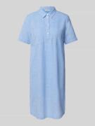 Tom Tailor Regular Fit Blusenkleid aus reiner Baumwolle in Hellblau, G...