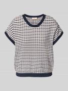 FREE/QUENT Strickshirt mit Rundhalsausschnitt Modell 'DODO' in Marine,...