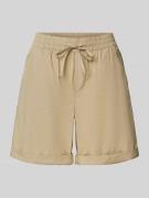 s.Oliver RED LABEL Relaxed Fit Shorts aus Baumwoll-Lyocell-Mix in Beig...