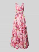 Vera Mont Abendkleid mit V-Ausschnitt in Rosa, Größe 42