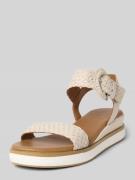 INUOVO Sandalette in Flecht-Optik in Offwhite, Größe 36