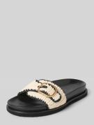 INUOVO Slides in Flecht-Optik in Black, Größe 37