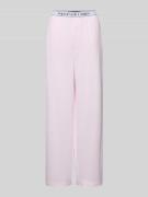 Polo Ralph Lauren Straight Leg Pyjama-Hose mit elastischem Label-Bund ...
