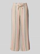 Christian Berg Woman Wide Leg Leinenculotte mit Bindegürtel in Ecru, G...