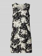 FREE/QUENT Minikleid aus Viskose-Leinen-Mix Modell 'LAVISCO' in Black,...