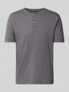 Marc O'Polo Regular Fit Henley-Shirt aus reiner Baumwolle in Graphit, ...