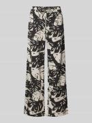 FREE/QUENT Wide Leg Stoffhose aus Viskose-Leinen-Mix Modell 'Lavisco' ...
