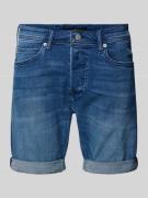 Replay Tapered Fit Jeansshorts mit Knopfleiste in Blau, Größe 30