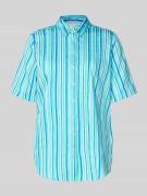 ETERNA Regular Fit Bluse mit 1/2-Arm in Blau, Größe 36