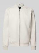 Only & Sons Bomberjacke in Leder-Optik Modell 'LUCAS' in Hellgrau, Grö...