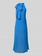 Gestuz Maxikleid mit Gehschlitz Modell "Zsanka" in Royal, Größe 36