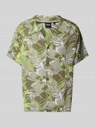 BOSS Relaxed Fit Freizeithemd mit Resortkragen in Khaki, Größe XL