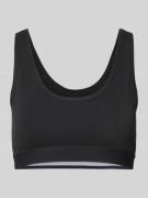 Snocks Bustier mit elastischem Bund und Label-Detail in Black, Größe L