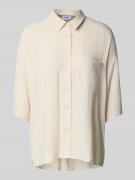 moves Bluse aus Viskose-Leinen-Mix Modell 'Elise' in Beige, Größe 34