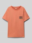Levi’s® Kids T-Shirt mit Motiv-Print in Orange, Größe 140