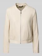 comma Regular Fit Blazer aus Viskose-Mix mit Leinen-Anteil in Sand, Gr...
