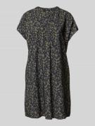 OPUS Minikleid mit V-Ausschnitt Modell 'Wulara' in Dunkelblau, Größe 3...