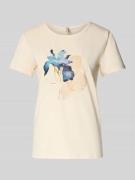 Soyaconcept Regular Fit T-Shirt aus Baumwoll-Mix Modell 'Rina' in Offw...