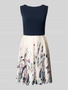 Christian Berg Cocktail Knielanges Cocktailkleid mit Rundhalsausschnit...