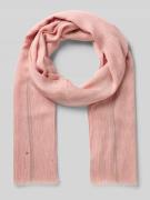 Tommy Hilfiger Schal mit kurzen Fransen in Hellrosa, Größe 1