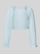 V.M. Cocktailjacke aus Chiffon in verkürzter Passform in Mint, Größe 4...