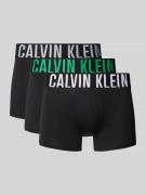 Calvin Klein Underwear Trunks mit Label-Bund im 3er-Pack in Black, Grö...