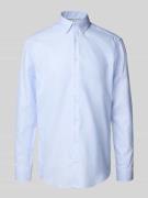 Jake*s Regular Fit Business-Hemd mit Kentkragen in Bleu, Größe 45/46