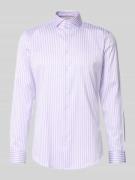 Jake*s Slim Fit Business-Hemd mit Haifischkragen in Lila, Größe 37/38