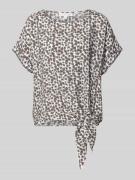Christian Berg Woman Relaxed Fit Bluse mit Knotendetail in Weiss, Größ...