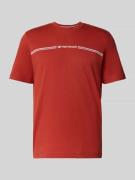 Tom Tailor Regular Fit T-Shirt aus reiner Baumwolle in Dunkelrot, Größ...