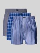 MCNEAL Boxershorts mit Label-Patch im 3er-Pack in Royal, Größe M
