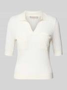 Christian Berg Woman Selection Strickshirt aus Viskose-Mix mit Polokra...