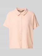 Tom Tailor Denim Boxy Fit Bluse aus reiner Baumwolle in Rosa, Größe L