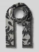 Marc O'Polo Schal mit Allover-Muster in Black, Größe 1