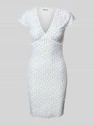 Review Minikleid mit V-Auschnitt in Weiss, Größe L