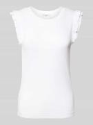 Marc O'Polo Denim Slim Fit Top aus Baumwoll-Mix in Weiss, Größe L