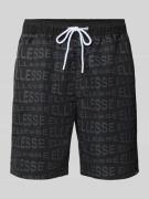 Ellesse Regular Fit Shorts mit Tunnelzug Modell 'DISTORTA' in Black, G...