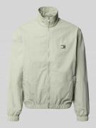 Tommy Jeans Regular Fit Blouson mit Stehkragen in Schilf, Größe L