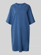 G-Star Raw Knielanges T-Shirt-Kleid mit Rundhalsausschnitt in Jeansbla...