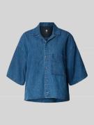 G-Star Raw Relaxed Fit Jeansbluse mit Brusttasche in Jeansblau, Größe ...