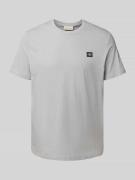 Calvin Klein Jeans T-Shirt mit Label-Patch in Hellgrau, Größe L
