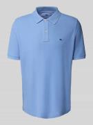 Fynch-Hatton Regular Fit Poloshirt mit Logo-Stitching in Hellblau, Grö...