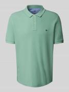 Fynch-Hatton Regular Fit Poloshirt mit Logo-Stitching in Hellgruen, Gr...